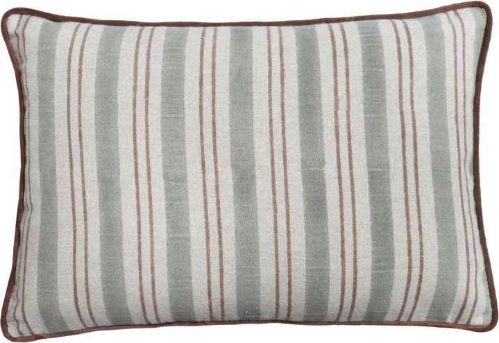 Jastëk dekorativ Romantico, 60x40cm, stofë, bezhë, antracit, kafe e kuqërremtë