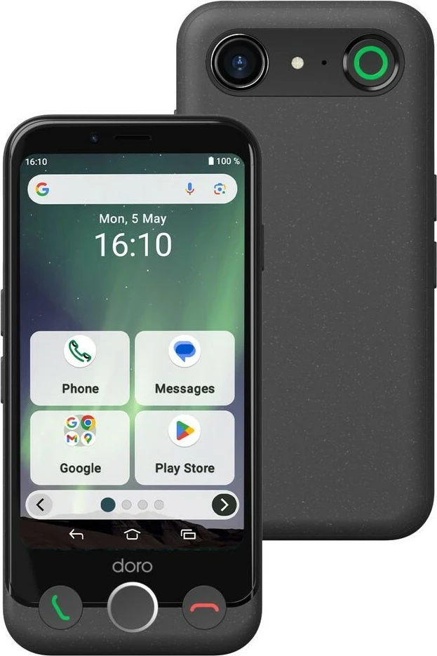 Celular Doro Aurora A10, 4.5 inç, 3000mAh, 4G, graphit