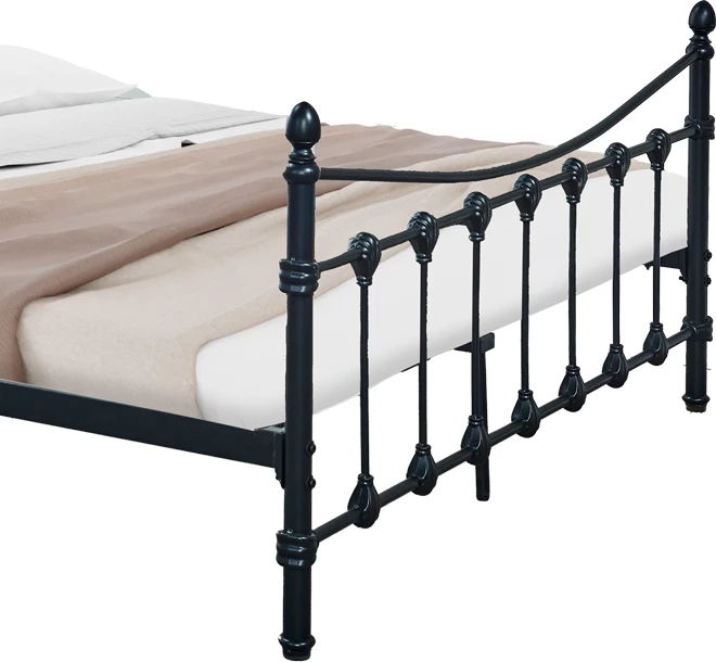 Krevat Beowulf metalik i zi 150x200x102cm