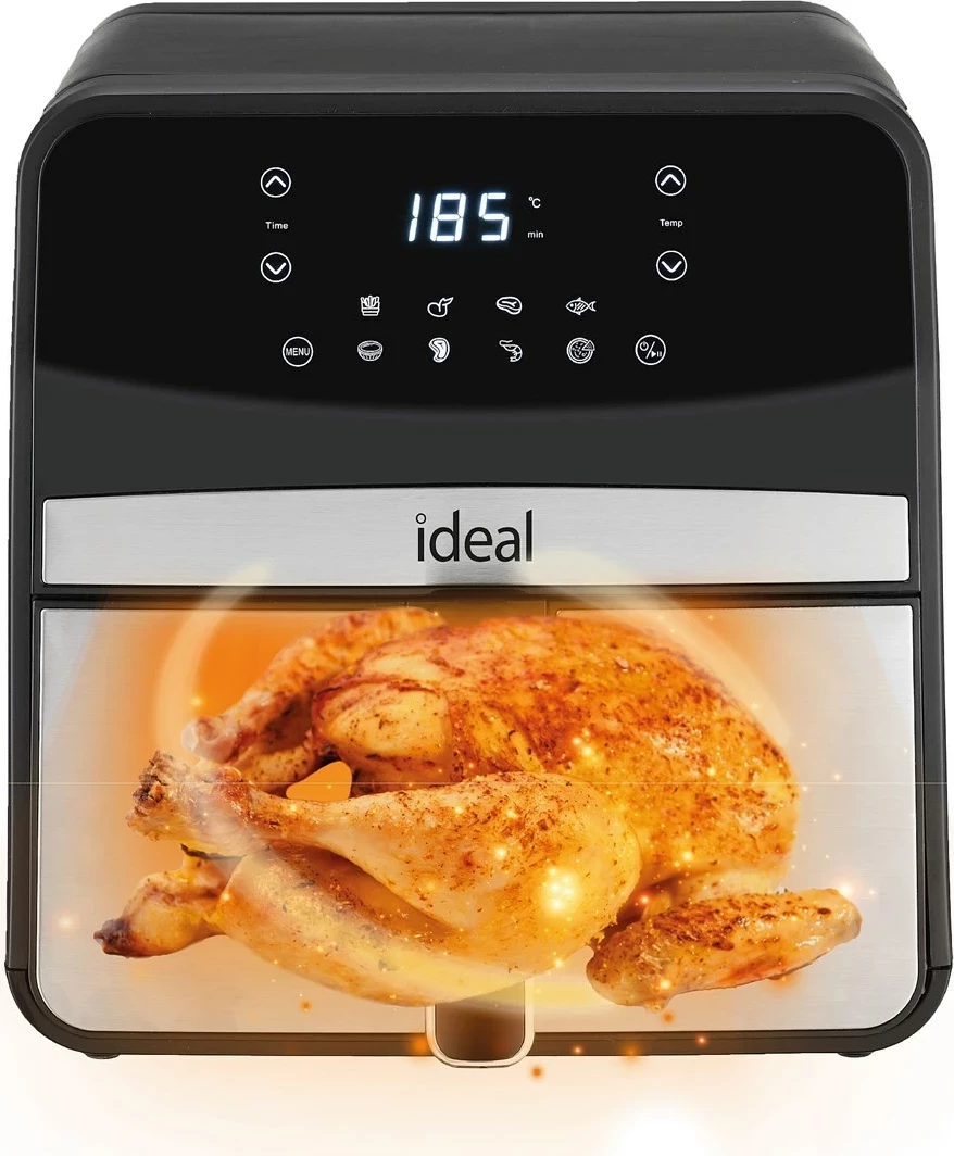 Fritezë me ajër ELDOM IK1501, 6.5 L, 1800 W, e zezë/inox