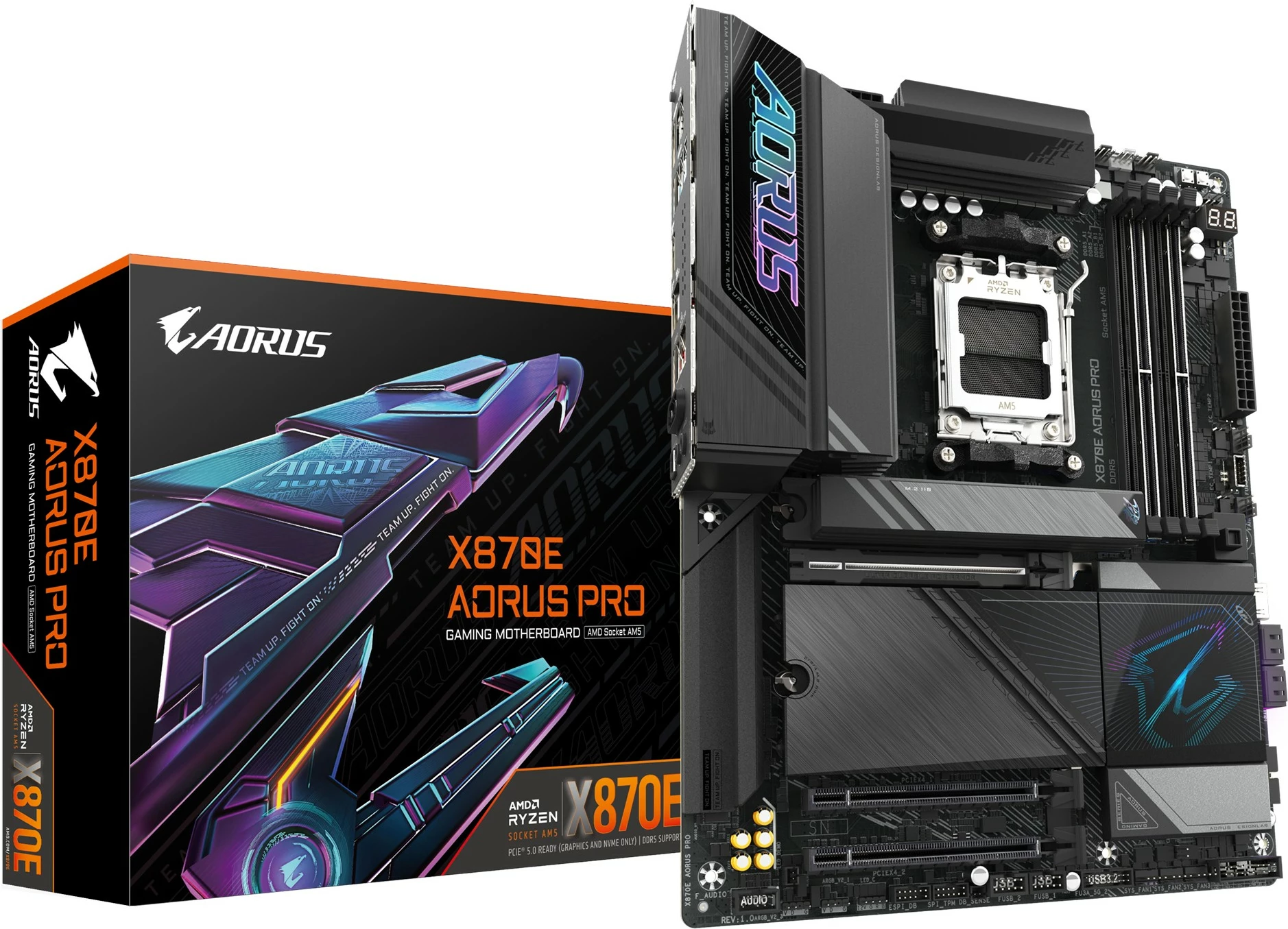 Pllakë amë Gigabyte X870E AORUS PRO, Socket AM5, DDR5, Wi-Fi 7