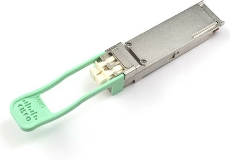 Modul QSFP Cisco QSFP-100G-FR-S, 100Gbps, LC, SMF, 2000m, i gjelbër