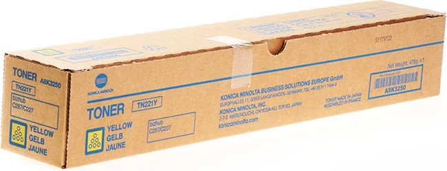 Toner, Konica Minolta, TN227Y/ACVH250, 21000 faqe, e verdhë