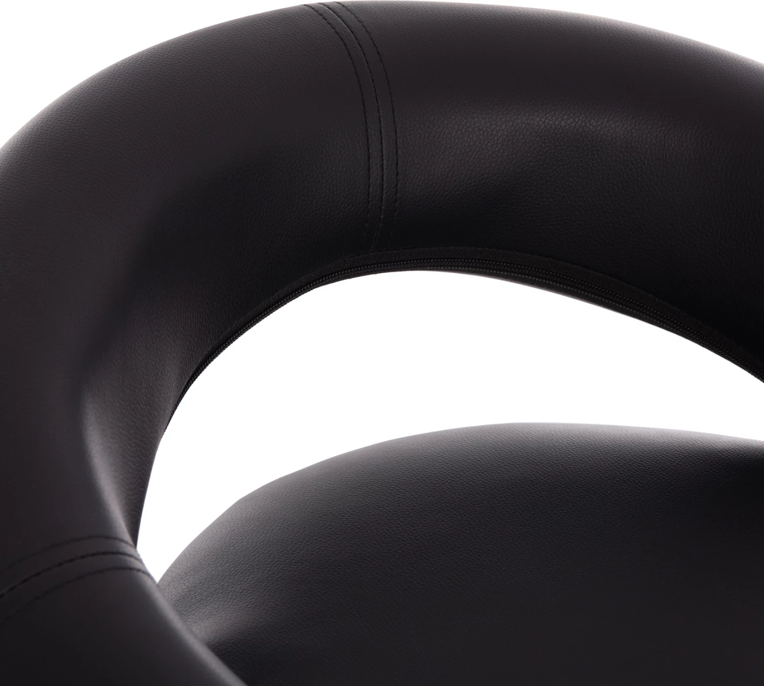 Karrige për bar REA, rrotulluese, lëkurë PU e zezë, me sustë, 54x47x96cm, set prej 2 copësh