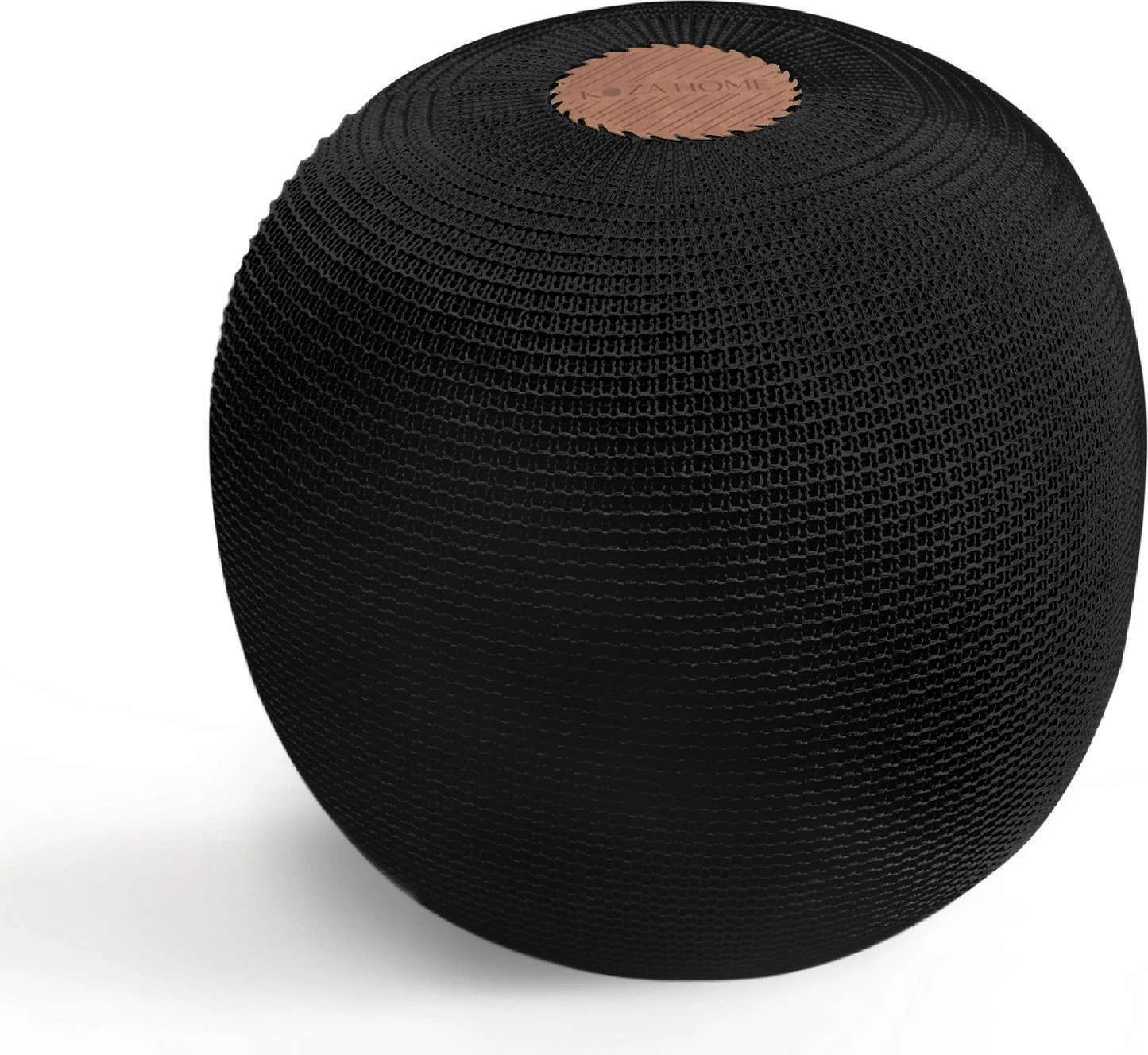 Puf i butë, dorëpunuar, ngjyrë e zezë dhe kafe, Evila Originals