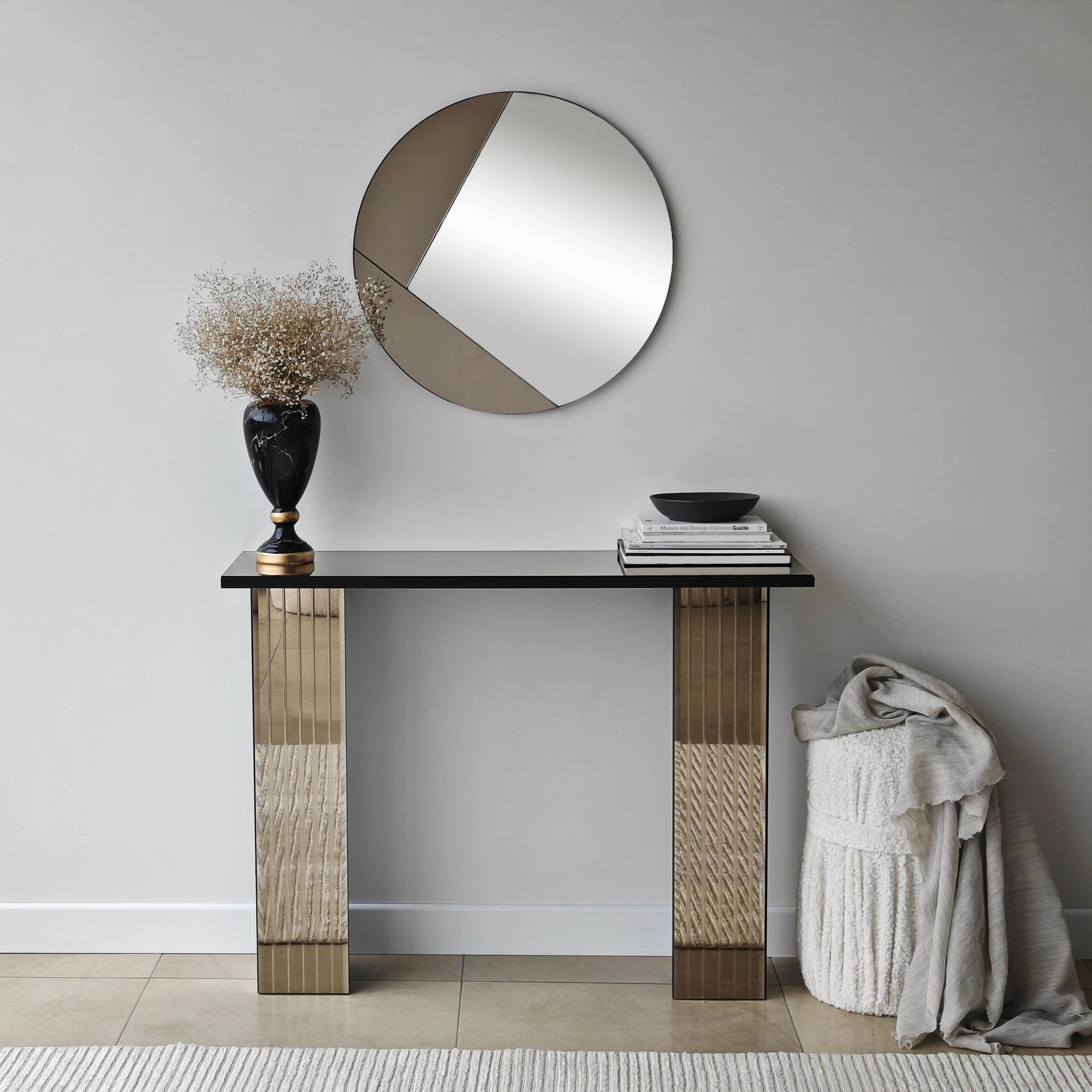 Pasqyrë dekorative Skye Decor, bronzi, Cicero, 60x60cm