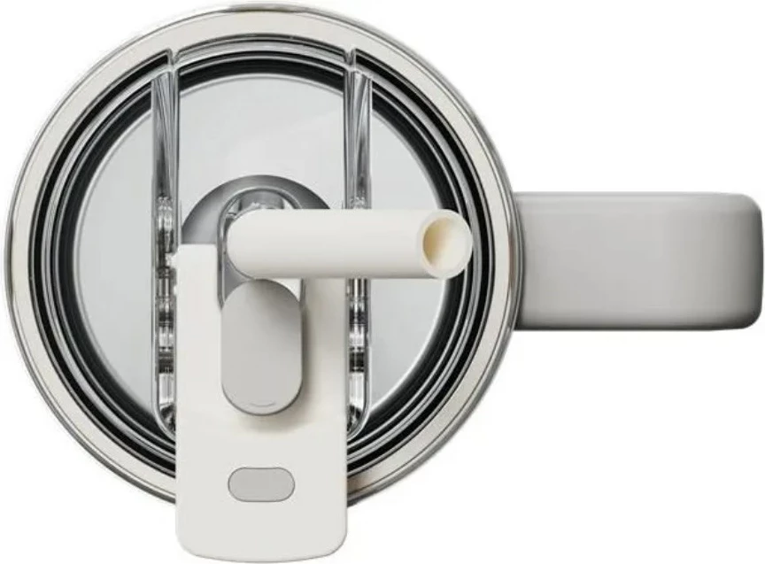 Termokupë Xiaomi Straw Mug XMXGB01PL 1 L, inox, me pipë, e bardhë