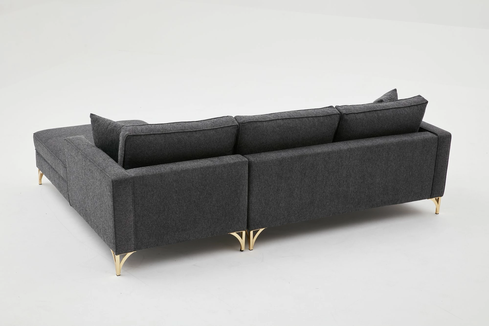 Këndare Atelier del Sofa, Berlin, e djathtë, anthracite, gold