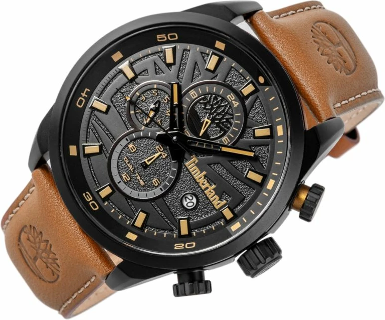 Orë dore meshkuj Timberland Henniker II TBL.14816JLB/02, kafe, set me çantë