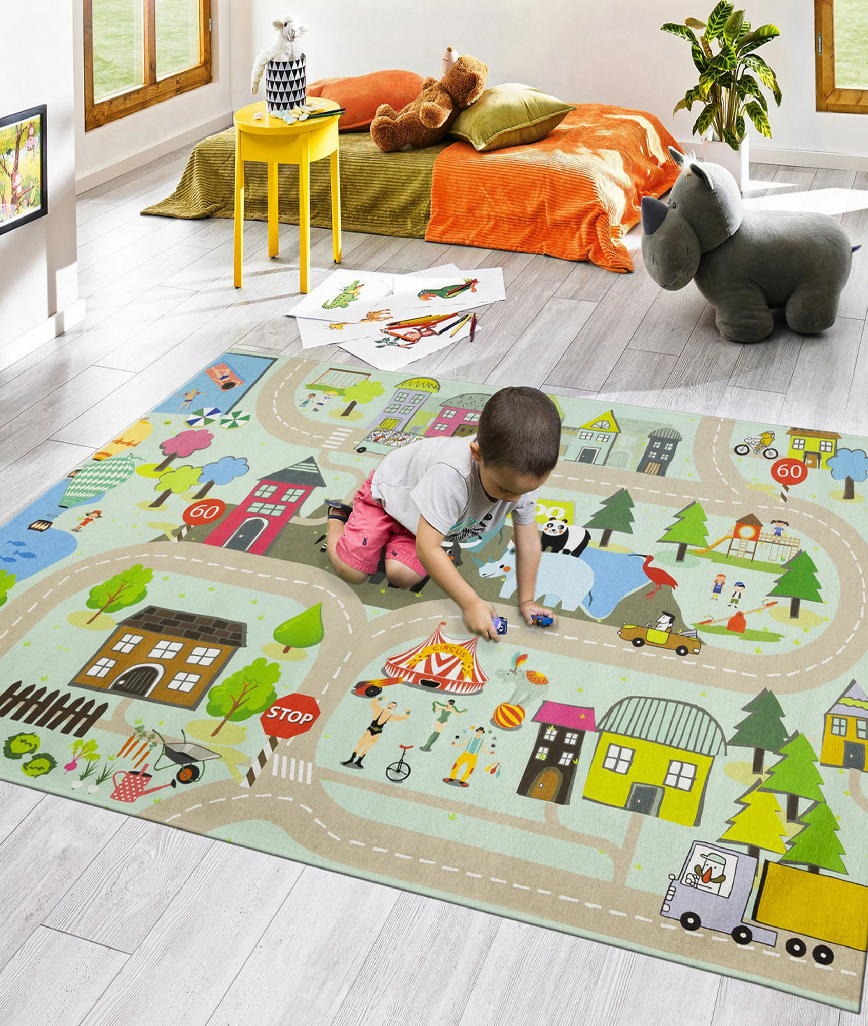 Qilim për fëmijë, shumëngjyrësh, Conceptum Hypnose, 80x120cm, 1003