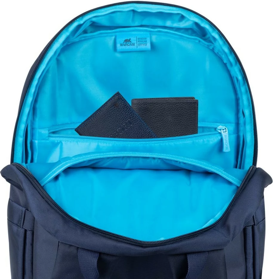 Çantë shpine RIVACASE Alpendorf Eco 7561, për laptop 15.6-16 inç, kaltër e errët