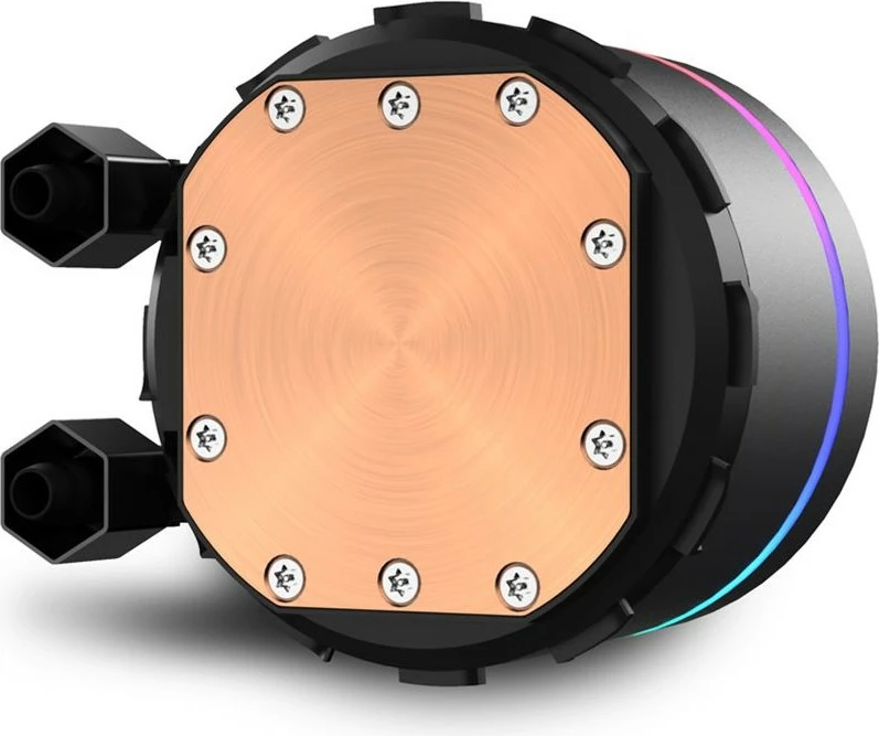 Ftohës uji Sharkoon S80 RGB, 2x12cm, për procesor, RGB, i zi