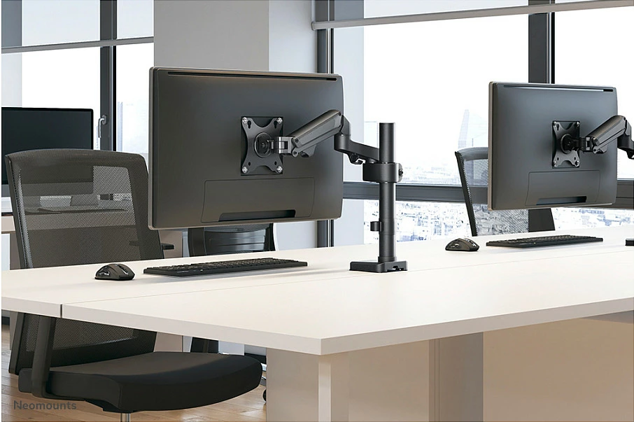 Krah monitori Neomounts DS70-750BL1, gas spring, 17-27 inç, kapacitet 7 kg, e zezë