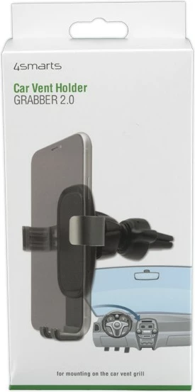 Mbajtës aktiv celulari 4smarts Grabber 2.0, për veturë, i zi, gri
