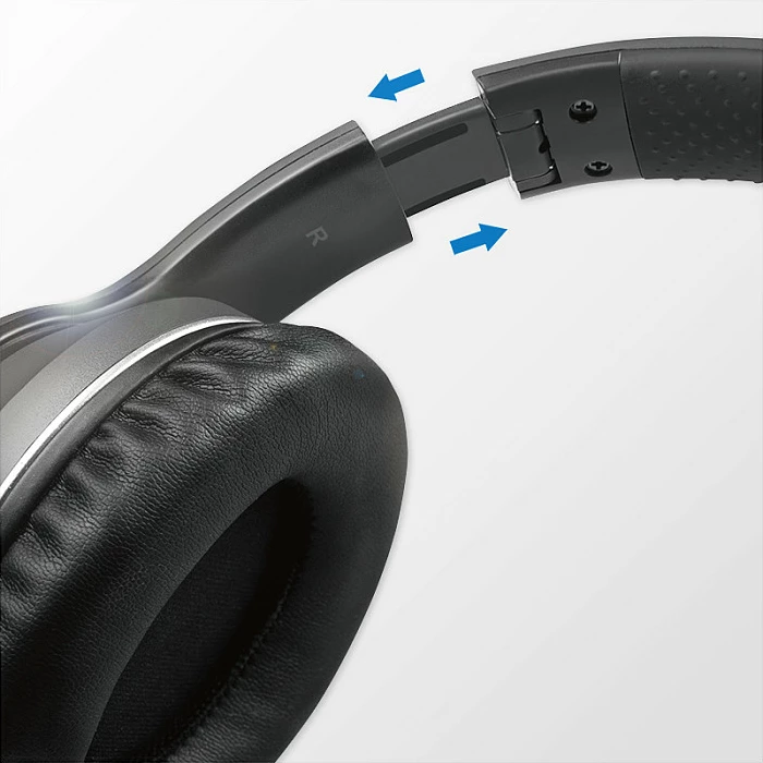 Kufje Bluetooth LogiLink, Active Noise Cancelling, Bluetooth 5.0, të zeza
