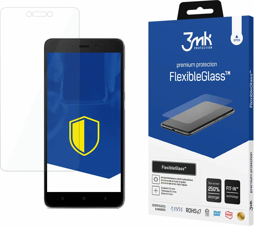 Mbrojtës ekrani 3mk FlexibleGlass për Xiaomi Redmi Note 4 Global, transparent