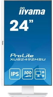 Monitor iiyama XUB2492HSU-W6, 60.5 cm (23.8"), 1920 x 1080 pixels, Full HD, LED, 0.4 ms, Bardhë