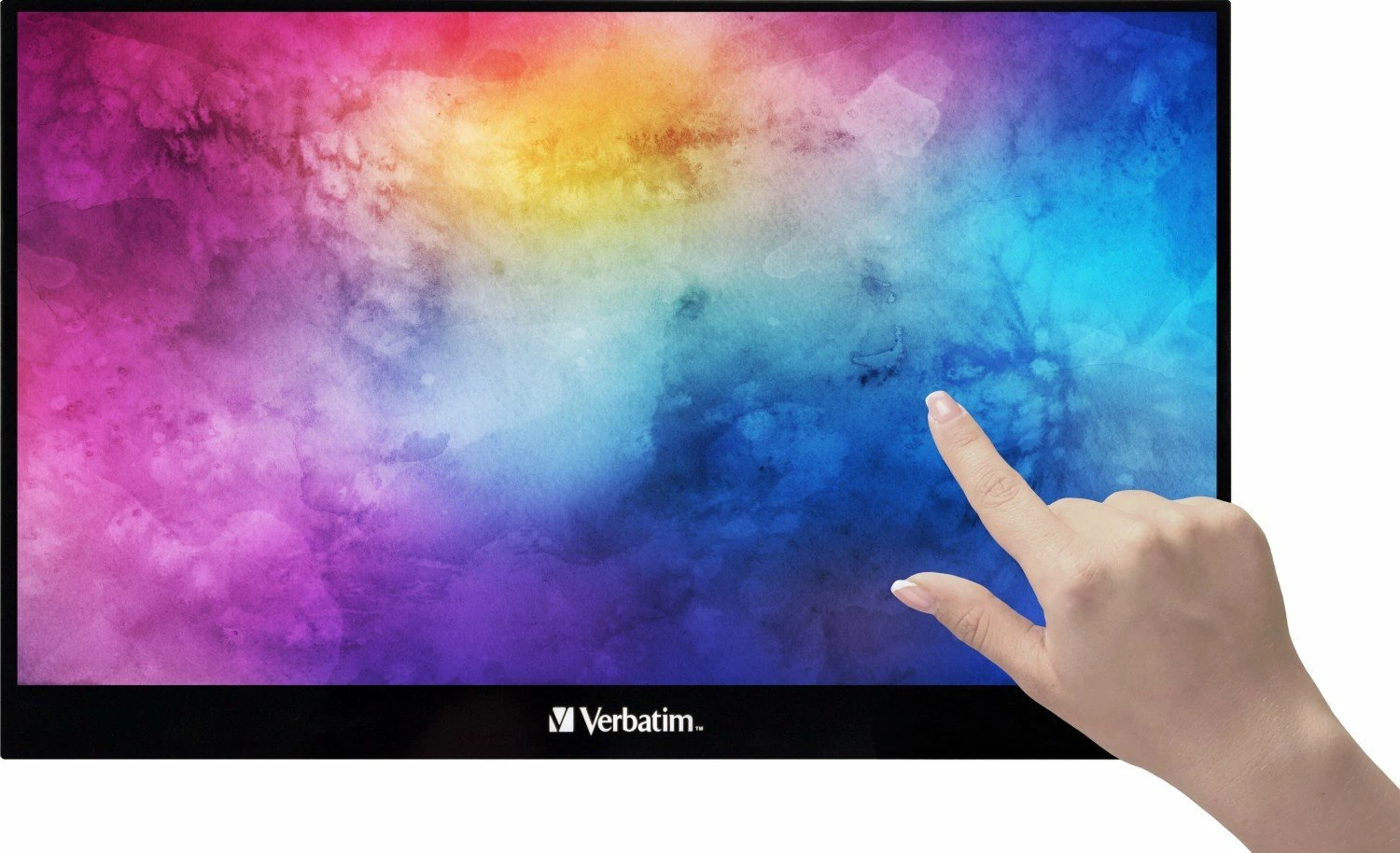 Monitor portativ me prekje Verbatim PMT-17 (49593) 17.3\" Full HD IPS USB-C/HDMI i zi