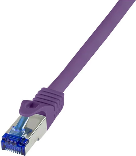 Kabllo rrjeti LogiLink Patch Cat6A S/FTP Ultraflex 0.25m, vjollcë