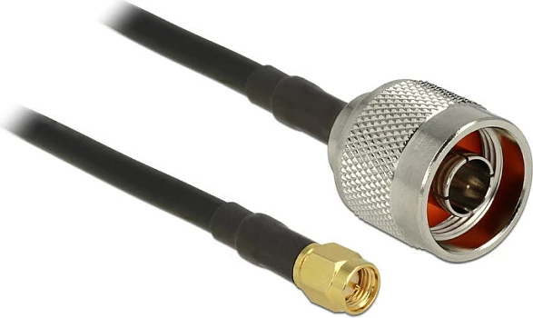 Kabllo antene RF DeLOCK CFD200 5 m, SMA-N, e zezë
