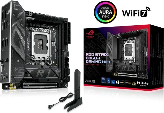 Pllakë amë Asus ROG STRIX B860-I GAMING WIFI, LGA1851, DDR5, ITX