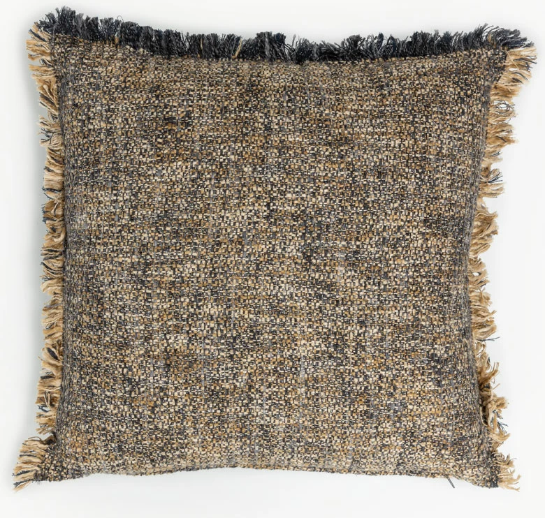 Jastëk dekorativ BLUING A, pambuk-viskozë, blu-bezhë, 50x50cm