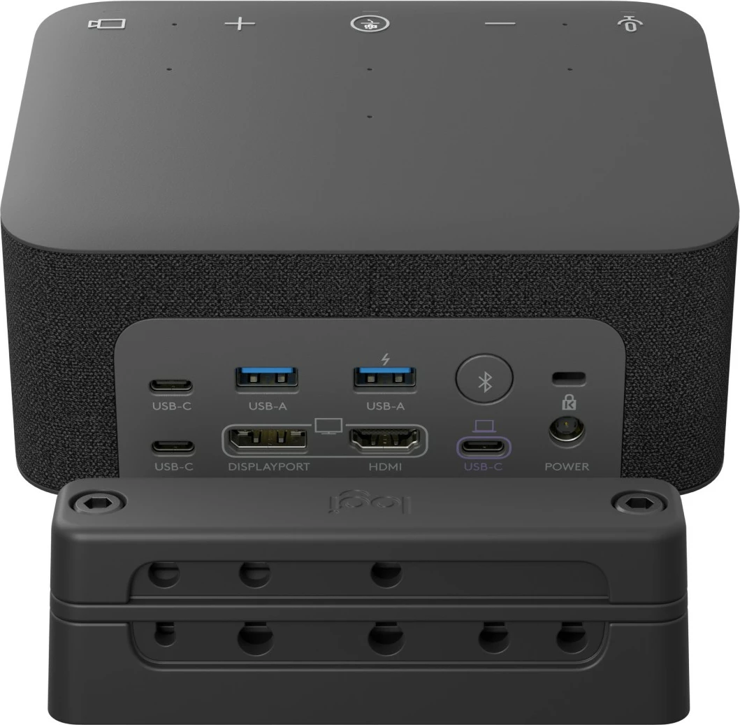 Sistem video konferencimi Logitech Logi Dock Focus Room kit Teams, 4K Ultra HD, 90 fps, 5x, Grafit