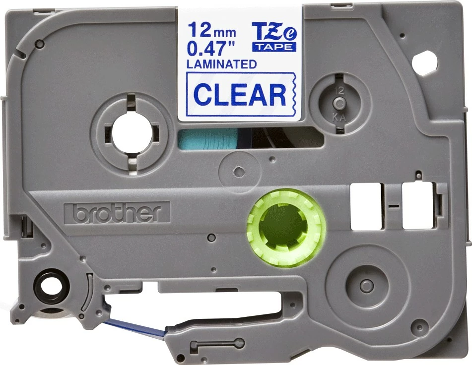 Kasetë etiketuese Brother TZE-133, 12mm, 8m, bardhë/kaltër
