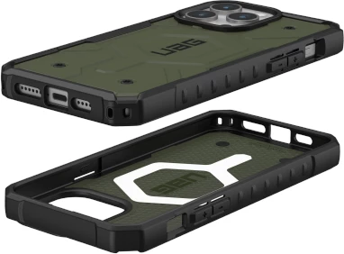 Mbështjellës UAG Pathfinder për iPhone 15 Pro Max, MagSafe, i gjelbër