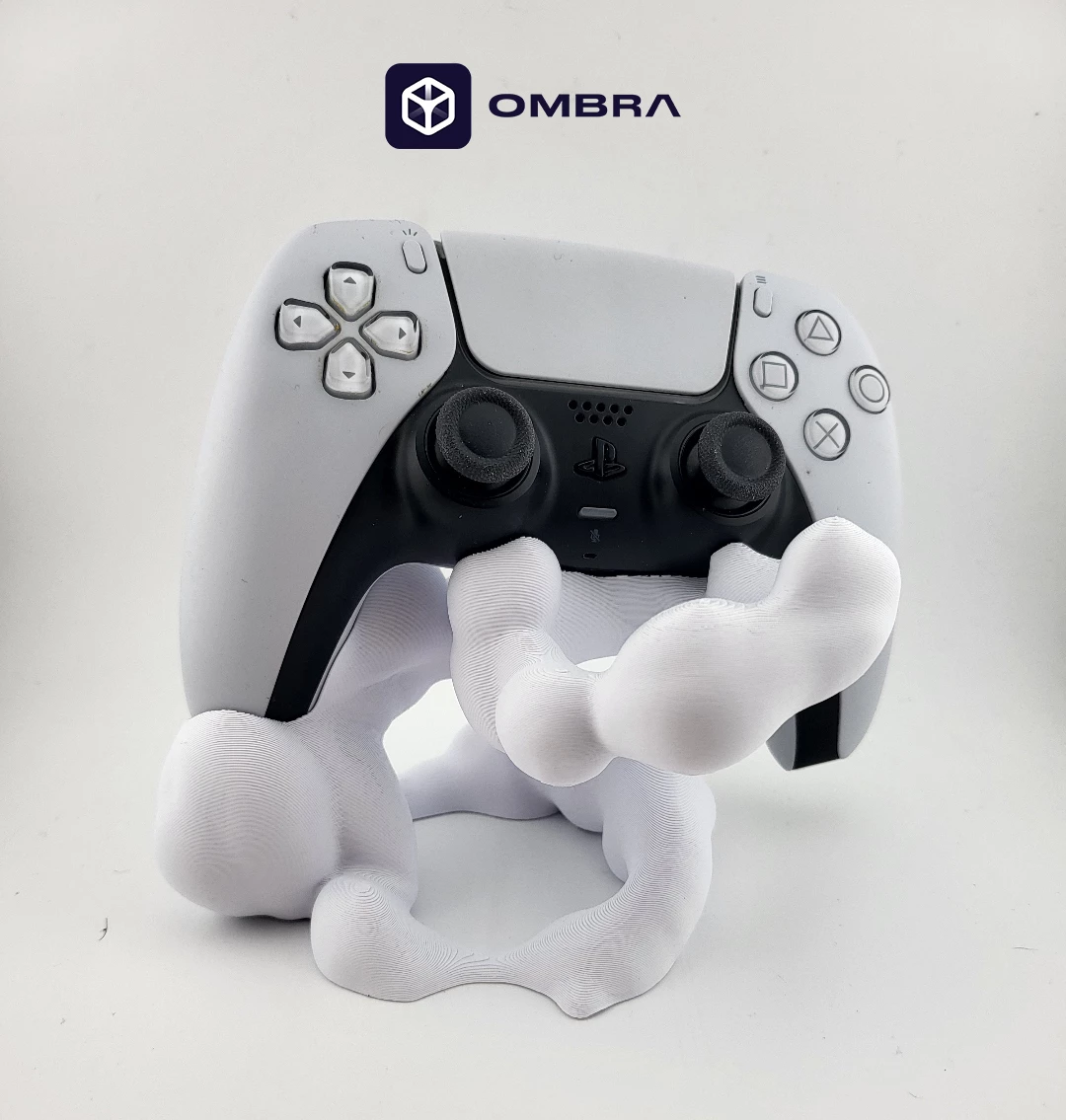 PS5 Controller Abstrakt Stand, e bardhë
