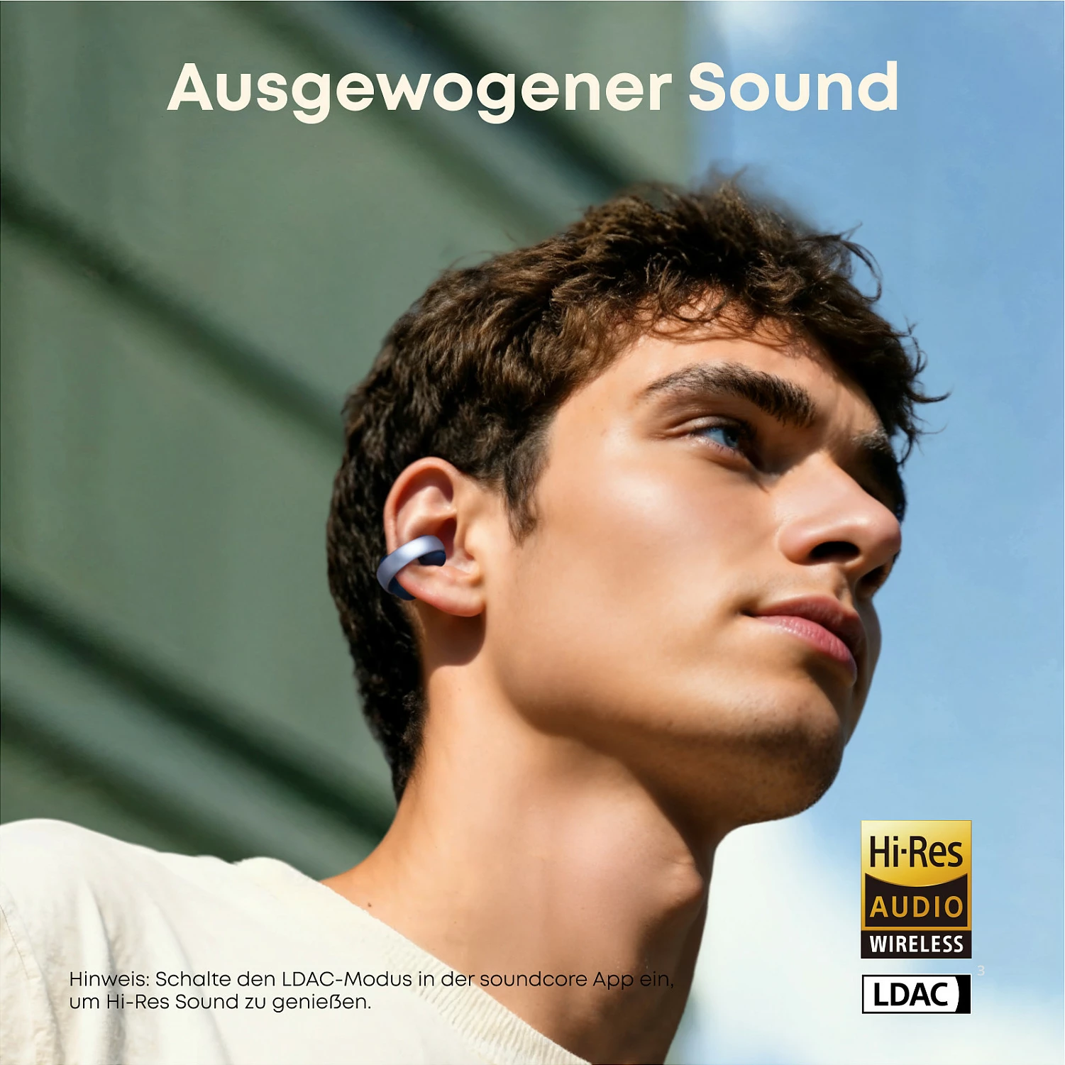 Kufje Anker Soundcore AeroClip, TWS, Bluetooth 5.4, Hi-Res LDAC, Open-Ear, IP55, blu