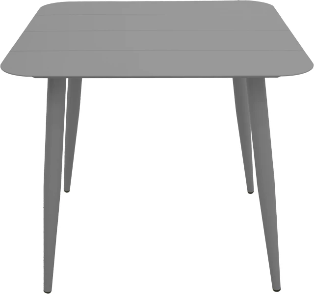 Tavolinë alumini Vista, ngjyrë antracit, 80x80x72cm