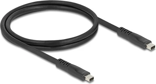Kablë Mini DisplayPort DeLOCK 81176, 1 m, DP 2.1, 80 Gbit/s, 16K, e zezë