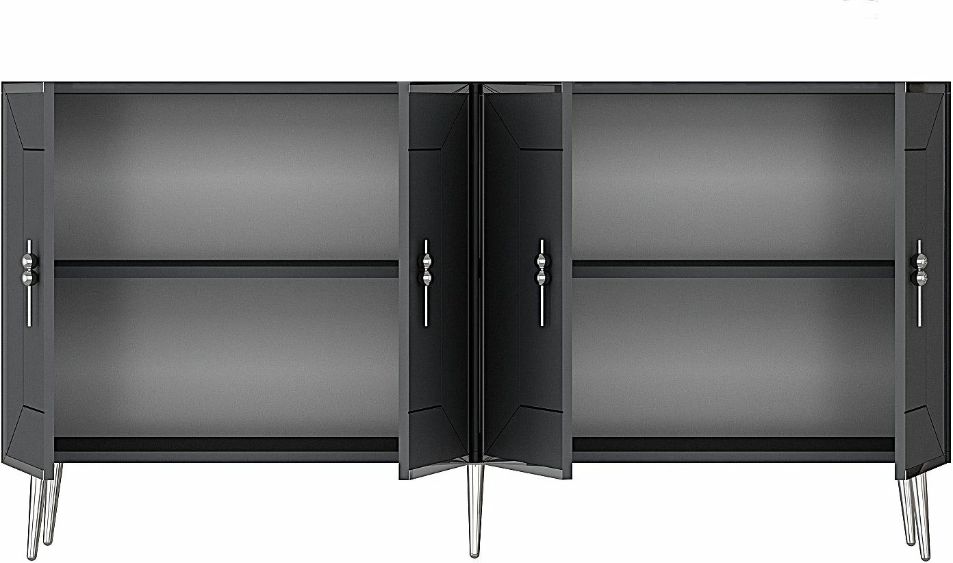 Konsol Skye Decor, Arno KB150, antracit, argjend