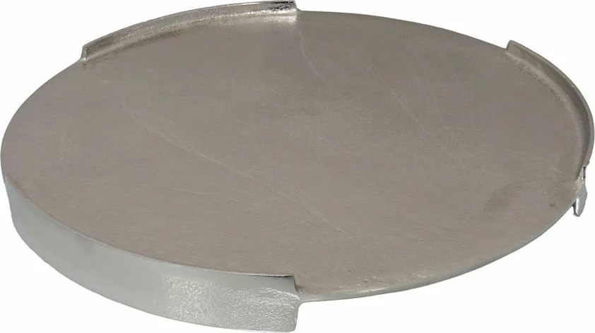 Tabaka dekorative BRONTIE, alumin, argjend, 45x45x4 cm