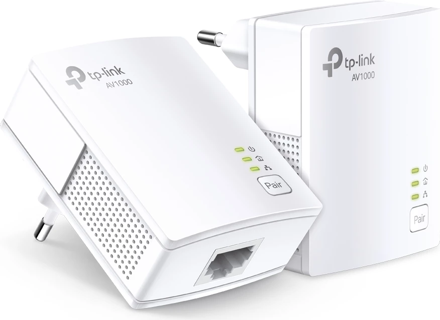 Adapter Powerline TP-Link TL-PA7017 KIT AV1000 1000 Mbps, 1x Gigabit LAN, set 2 copë, i bardhë