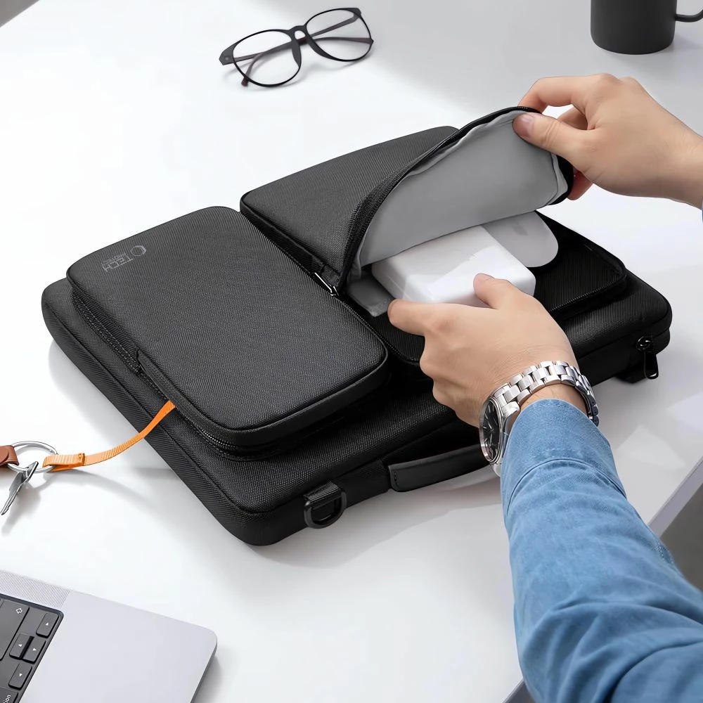 Çantë laptopi Tech-Protect Defender Bag 15-16, e zezë