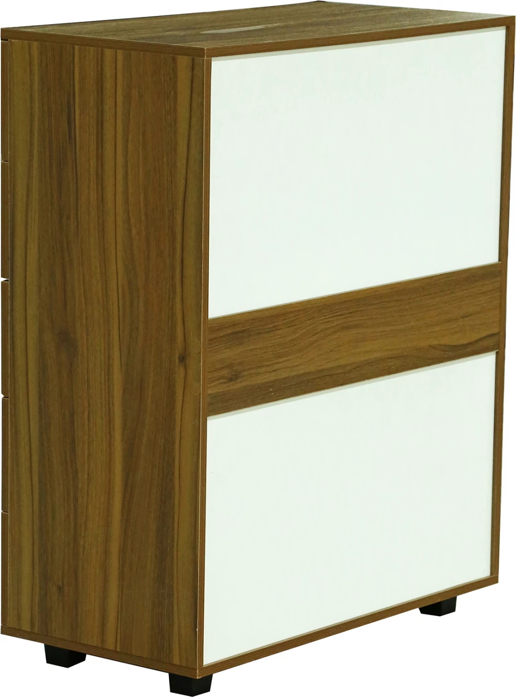 Komodinë me 5 sirtarë, ngjyrë arre, THORG FH8995.02, 80Χ40Χ100H cm