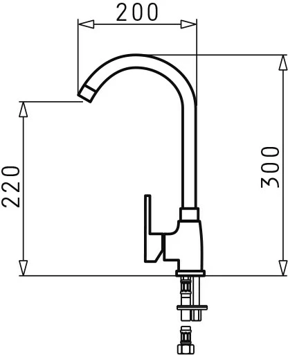 Kran Kuzhine PYRAMIS BELLO DUO, ngjyrë rëre graniti