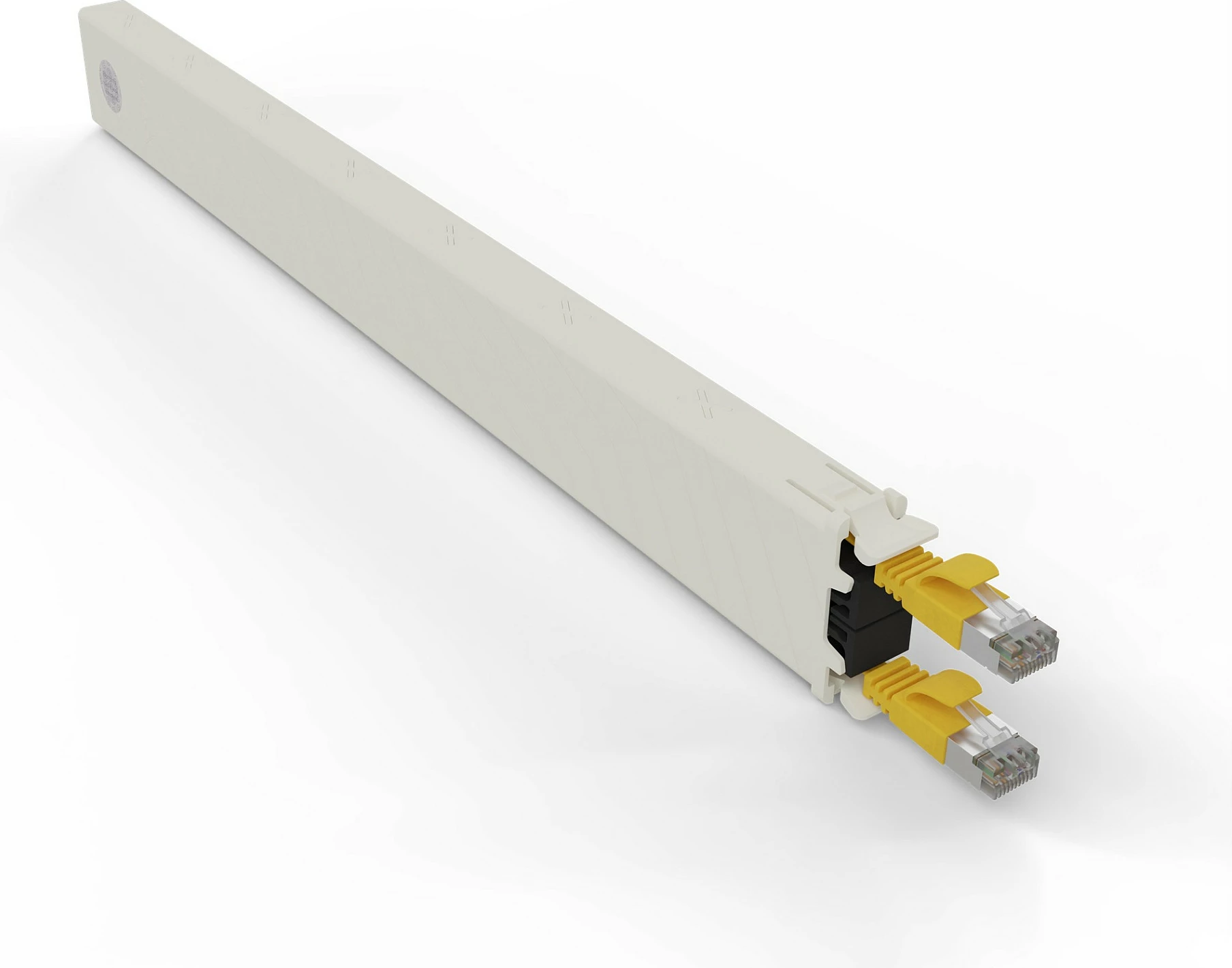 Kabllo rrjeti PATCHBOX .one Cassette 8RU, Cat6a, 0.8m, STP U/FTP, RJ-45, e verdhë
