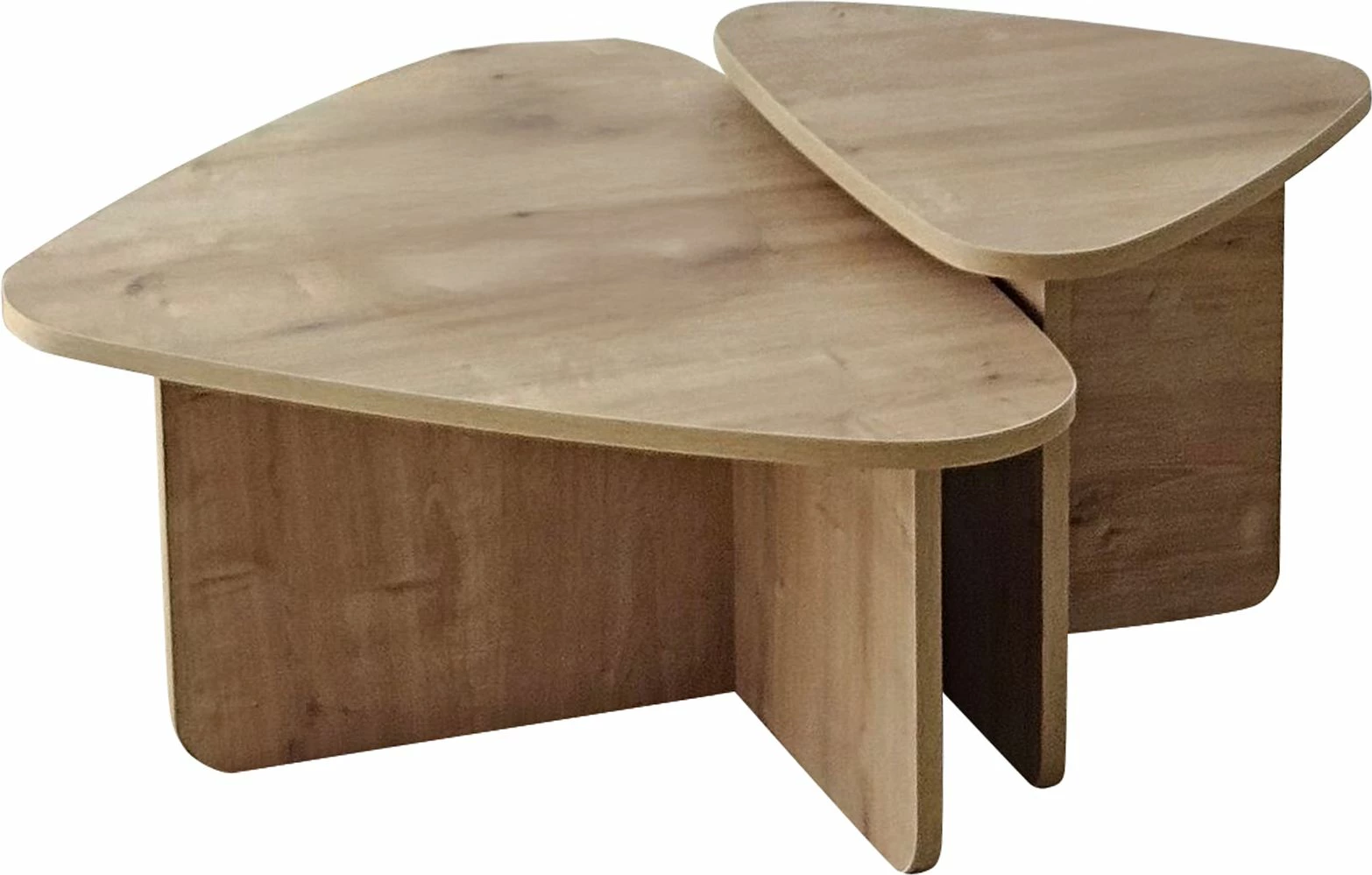 Set tavolinash kafeje Skye Decor, Ballare, ngjyrë lis safir