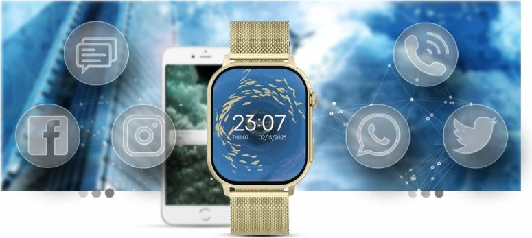 Smartwatch Gravity për femra, rozë