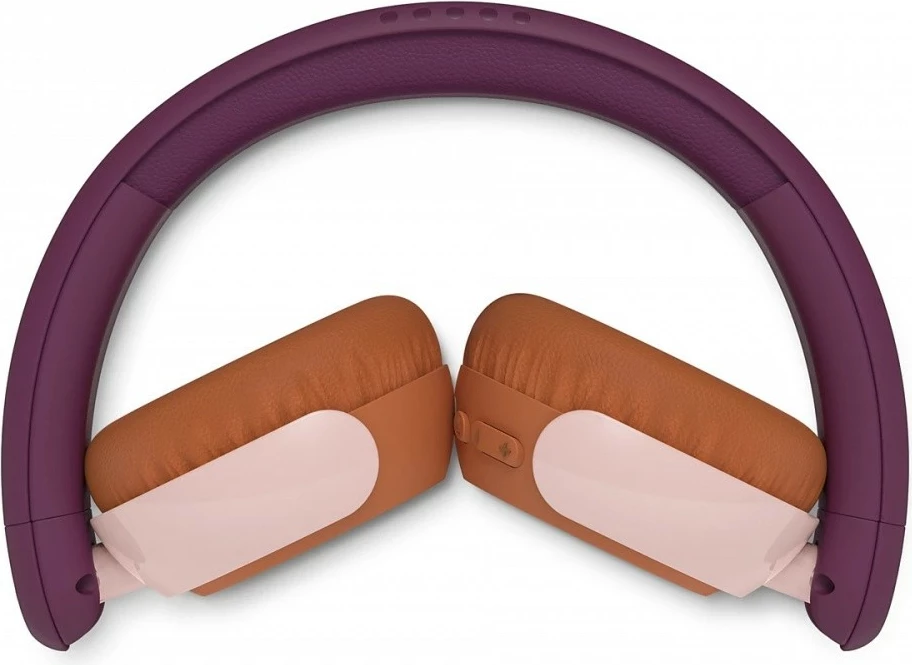Kufje me valë Philips TAK4200MP/00, Bluetooth 5.4, për fëmijë, 45h, mikrofon, LED, kufizim volumi 75/85 dB, magenta/vjollcë