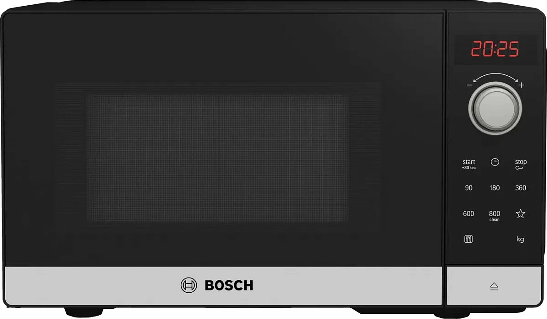 Mikrovalë Bosch Serie 2 FFL023MS2, 20 L, 800 W, Ekran LED, E zezë/Inoks