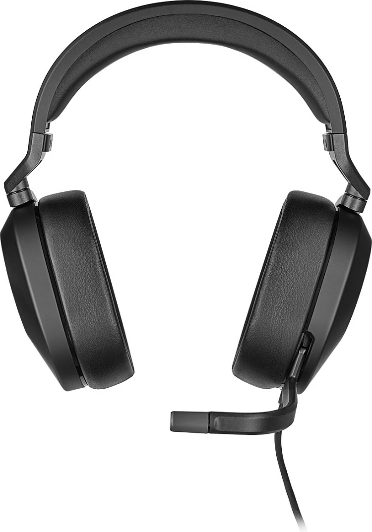 Kufje gaming Corsair HS65 Surround Carbon, me mikrofon, lidhje me kabllo, USB/3.5mm, e zezë