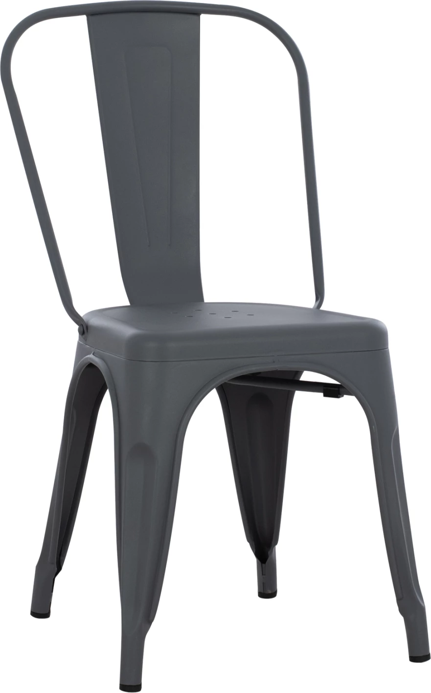 Karrige për ngrënie MELITA-PRO FH8641.50 metalike, ngjyrë gri, 44x47x84.5H cm
