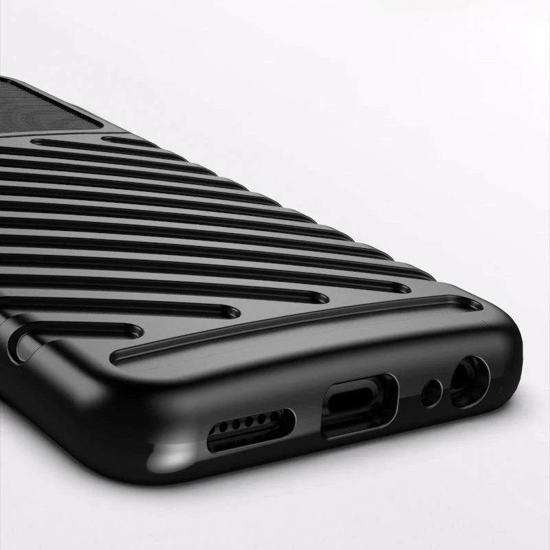 Mbështjellës Hurtel Thunder Case për Samsung Galaxy A22 5G, i zi