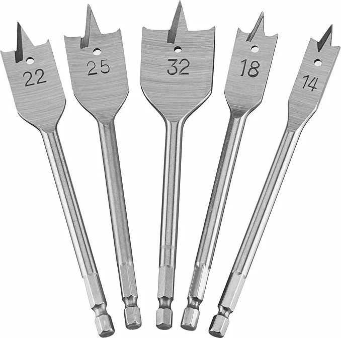 Set bitash shpuese të sheshta Dewalt DT4798 14/18/22/25/32 mm, 5 copë
