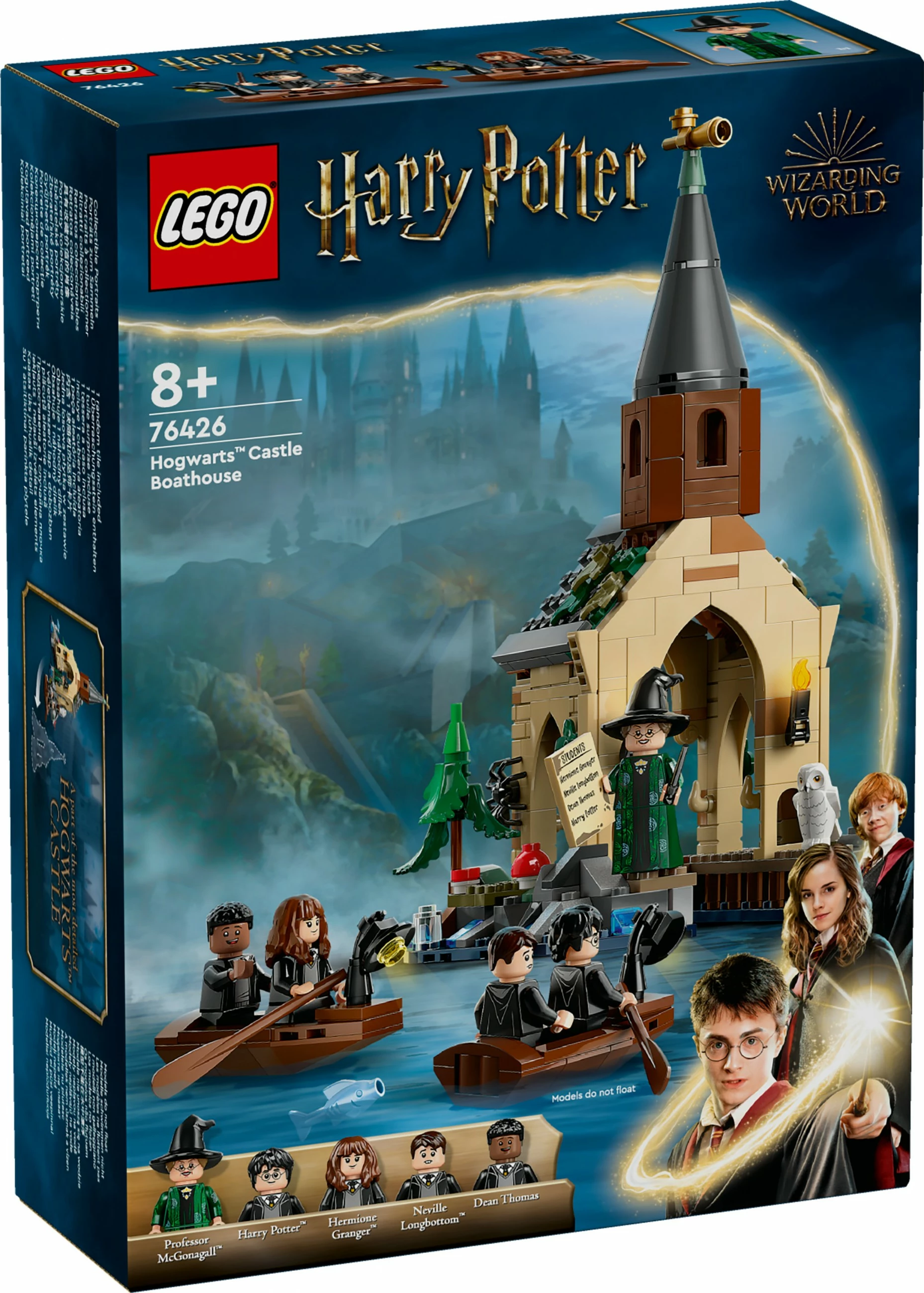 Set ndërtimi LEGO Harry Potter Hogwarts Castle Boathouse 350 pjesë, multingjyrësh