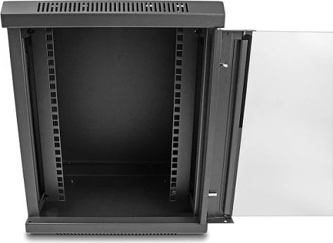 Kabinet rrjeti DeLOCK 10" 8U me derë xhami, 45 kg, i zi